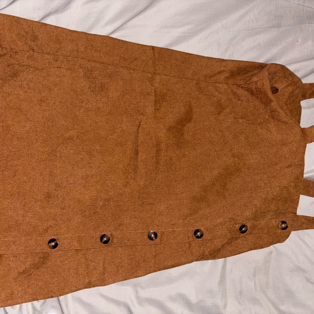 Elegant Brown Button-Down Skirt